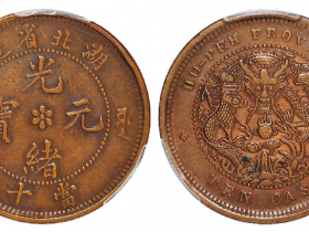 湖北省造光绪元宝当十铜币成交价(人民币): 5750元