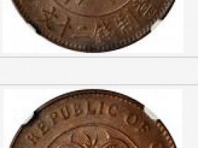 湖南省造当制钱二十文旗上带花