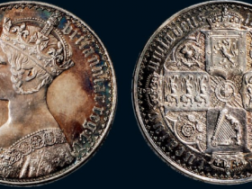 1847年英国维多利亚哥特式皇冠女王像银币