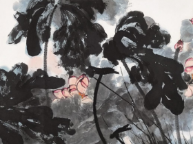 张大千《荷影缤纷》成交价