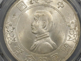 孙中山像开国纪念币壹圆(左右三花)