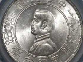 (公博MS64)孙像开国纪念壹圆左右三花价格
