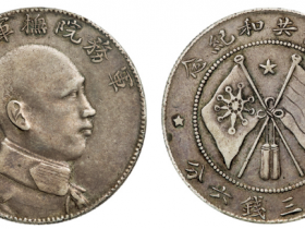 唐继尧侧身像拥护共和纪念币库平三钱六分